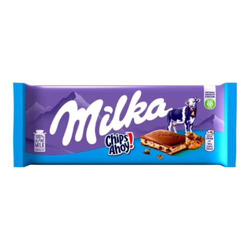 מילקה שוקולד חלב עם עוגיות שוקולד ציפס 100 גרם