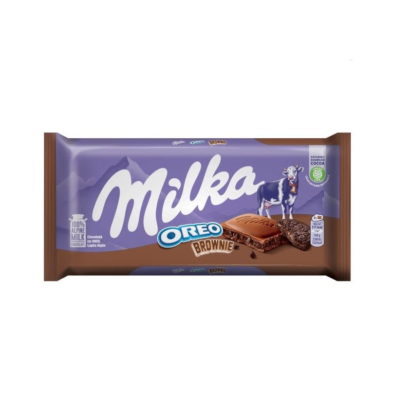 מילקה שוקולד אוראו בראוניז 100 גרם