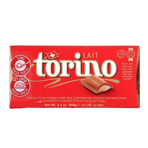 טורינו שוקולד חלב במילוי טראפל 100 גרם