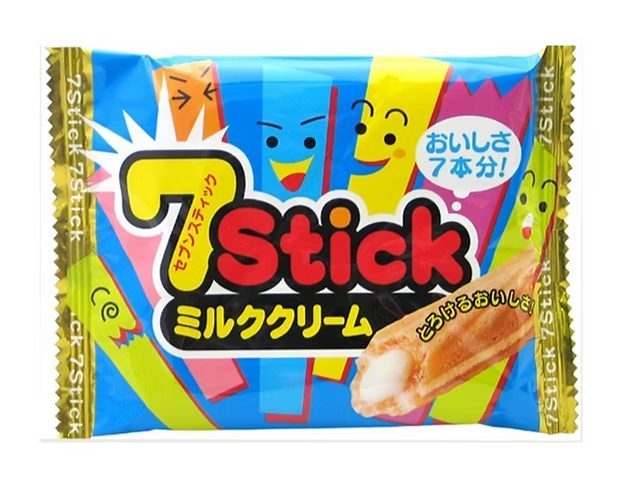 7 Stick ביסקוויט ממולא שוקולד לבן 25 גרם