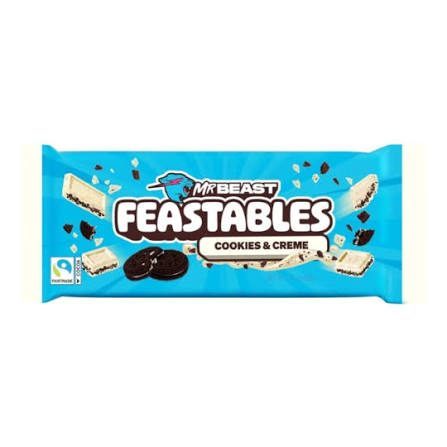 MrBeast שוקולד לבן עם קרם בטעם קקאו ושברי עוגיות 60 גרם