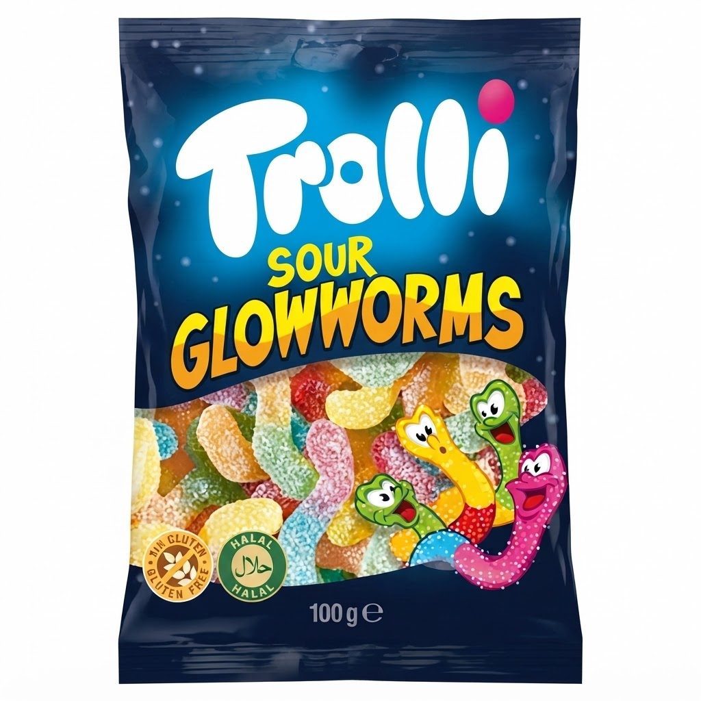 טרולי גומיות נחש בטעם פירות 100 גרם