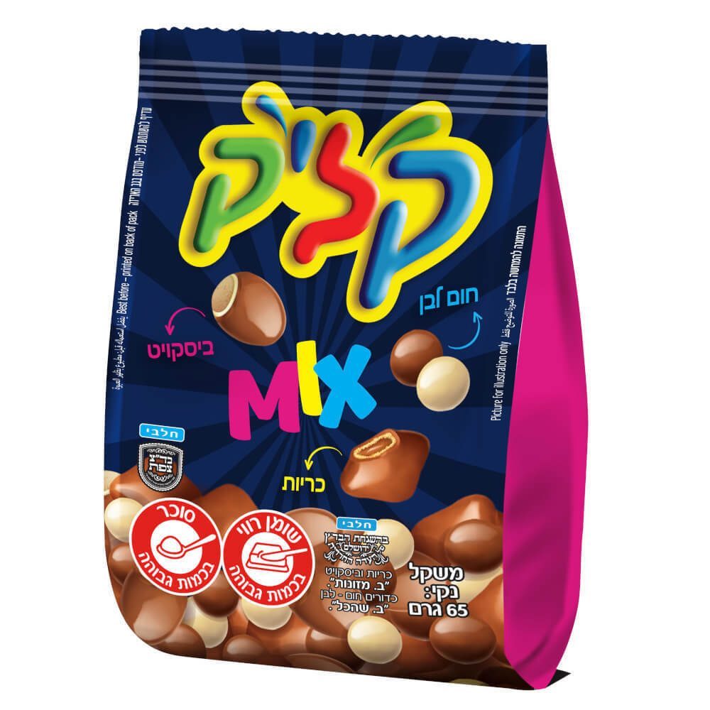 קליק מיקס שוקולדים 65 גרם